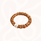 Skinny Silk Scrunchies Pack of 3 in Caramel Capsule