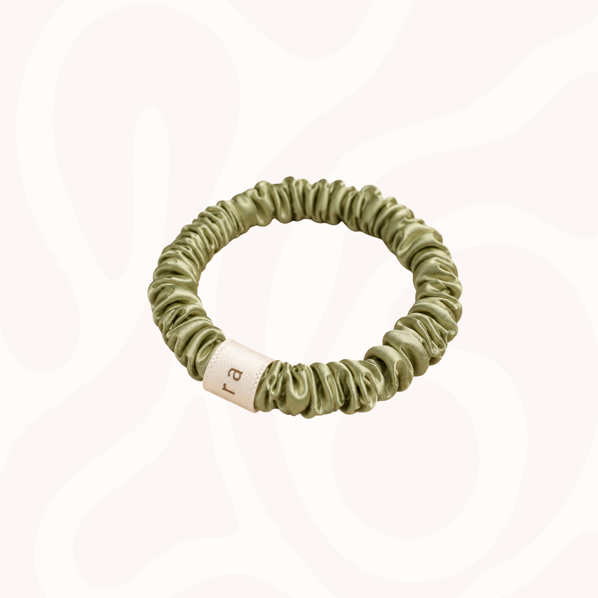 Skinny Silk Scrunchies Pack of 3 in Matcha Medicine