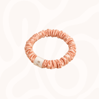 Skinny Silk Scrunchies Pack of 3 in Peach Prescription