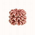 Midi Piped Silk Scrunchies Pack of 3 in Rose Remedy