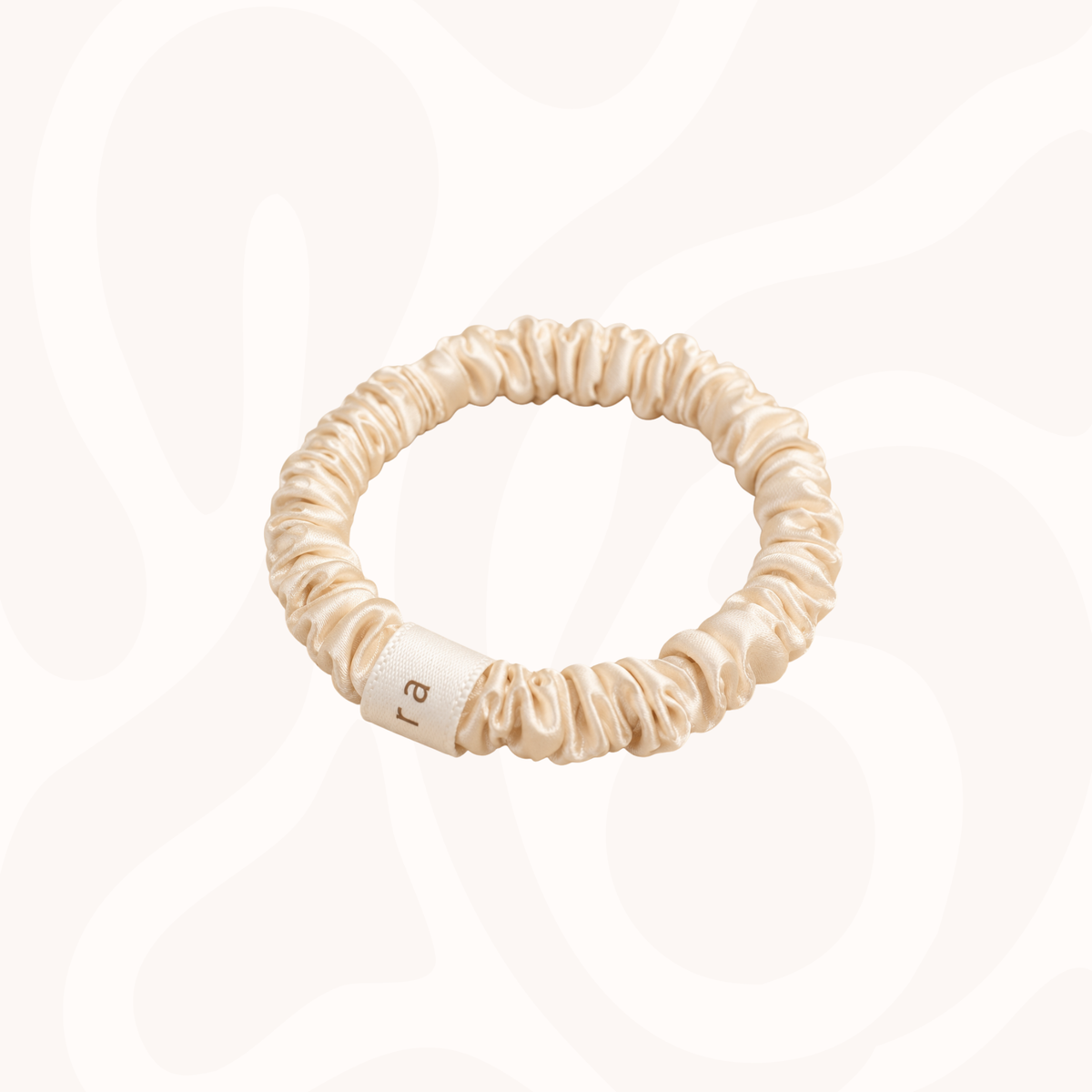 Skinny Silk Scrunchies Pack of 3  in Clinical Cream
