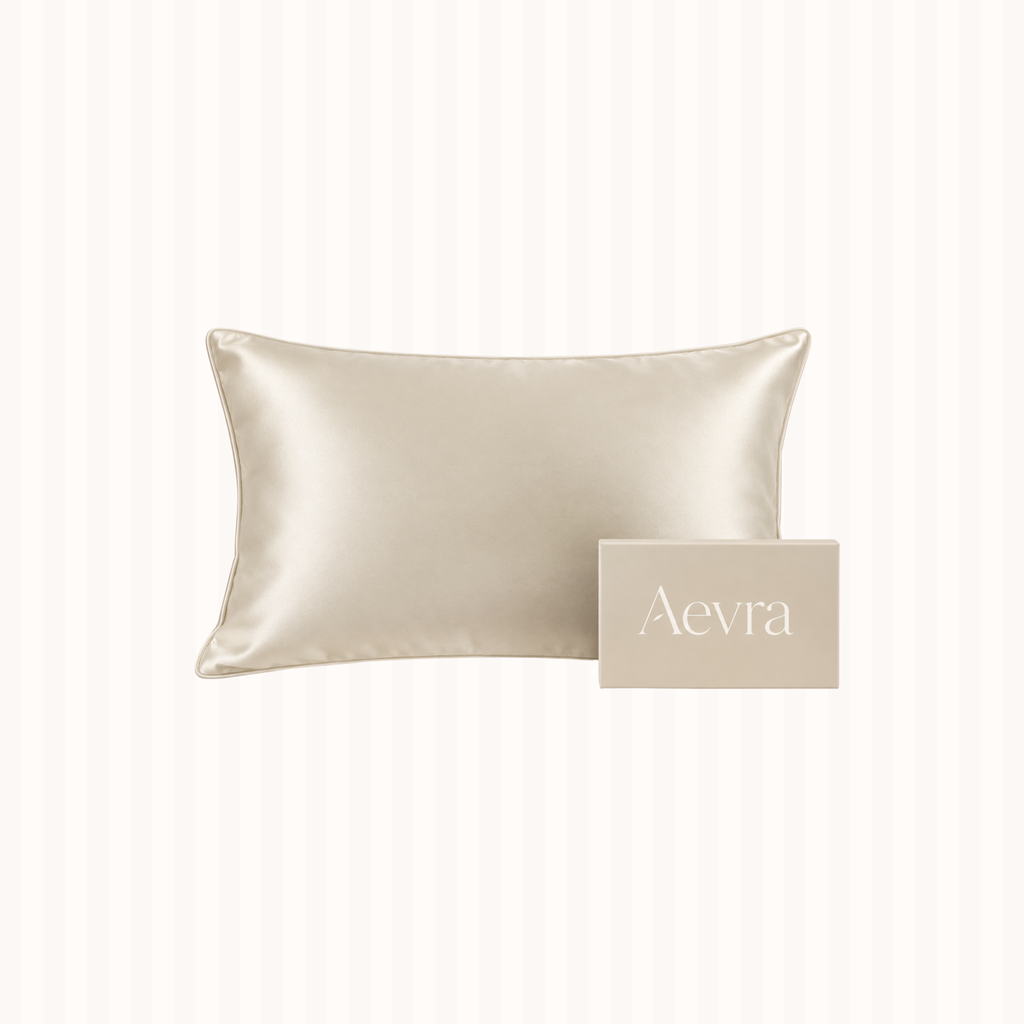 Clinical Cream Hidden Zipper Pillowcase with Piping