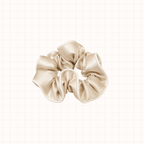 Midi Piped Silk Scrunchie Single in Clinical Cream