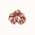 Midi Piped Silk Scrunchie Single in Rose Remedy