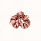 Midi Piped Silk Scrunchie Single in Rose Remedy